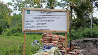 Pembangunan Cor Jalan Dusun Sukasari RT 02 RW 05 Desa Mekarsari